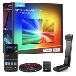 Govee TV Backlight 3 Lite with Fish-Eye Correction Function Sync to 75-85 Inch TVs