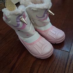 Girl's Unicorn Snow Boots