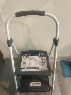 COSCO 2-Step Folding Step Stool – 225 lb Capacity