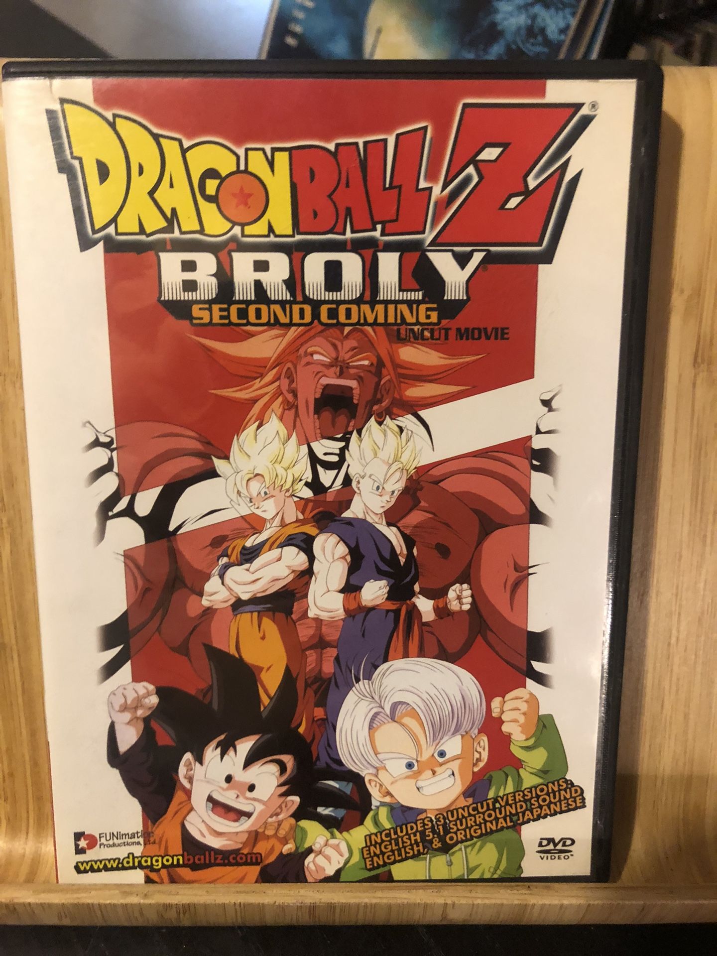 Dragon Ball Z Broly Anime Movie Dvd English / Japanese for Sale in