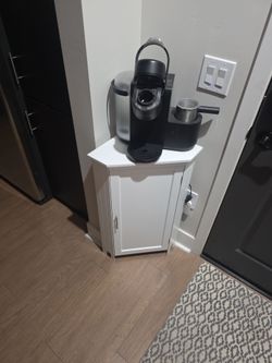 Ikea White Corner Cabinet with Single Door