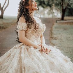Beautiful Quinceanera Dress  with Crinoline