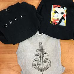 OBEY Name Brand Sweatshirts! $20 ea Or ALL FOR $50