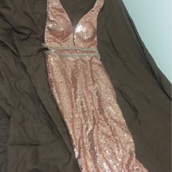 New Rose Pink Sequence dress.Make An Offer