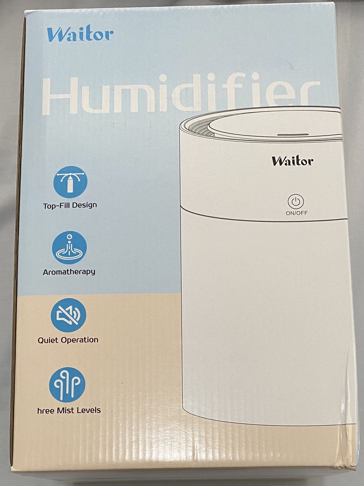 Cool Mist Humidifier, 3L Top Fill Ultrasonic Air Humidifier