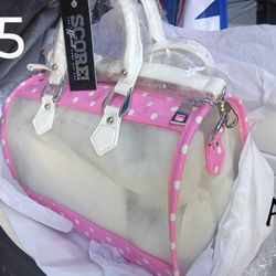 whole sale. Clear see through score game day purse bags.