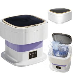 Portable Washing Machine,Upgraded 11.5L Large Capacity Mini Washing Machine,Mini Washer for Underwear,Socks,Travel Small Washing Machine for Camping,T