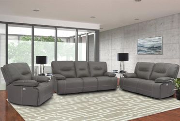 Sofa & Loveseat Power Recliner Set – 4 Color Options – No Credit Needed
