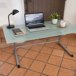 Glass top desk 30x56
