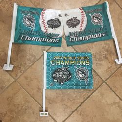 Florida Marlins Flags $15.00 EACH, CASH. TEXT FOR PRICES.