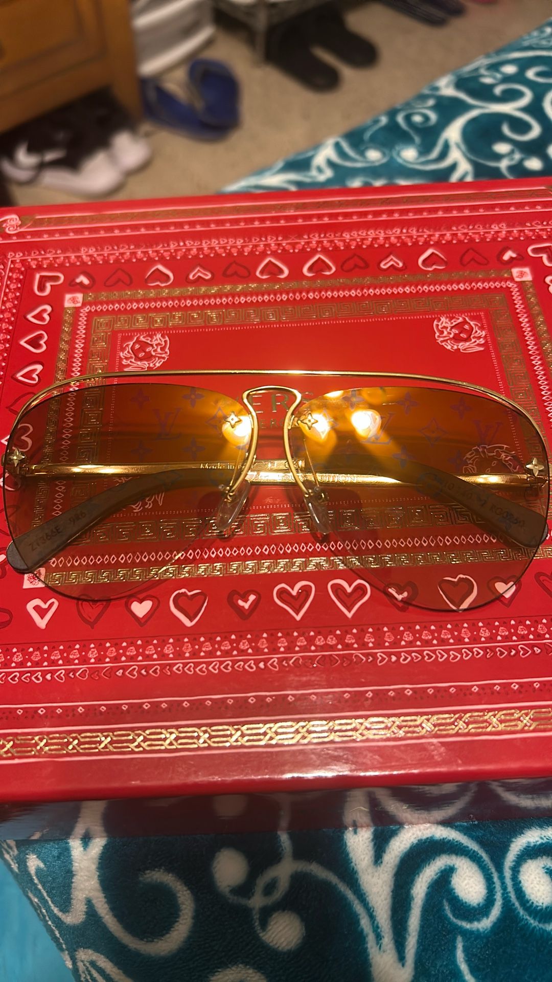 Louis Vuitton Grease Sunglasses Gold