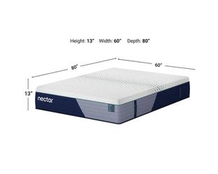 4yo Queen Nectar Mattress w/ waterproof cover and frame