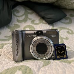 Canon PowerShot A620 7.1MP Digital Camera - Silver