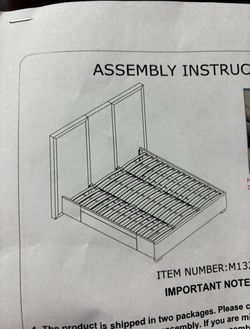 King Size Bottom Bed frame with cloth side panels