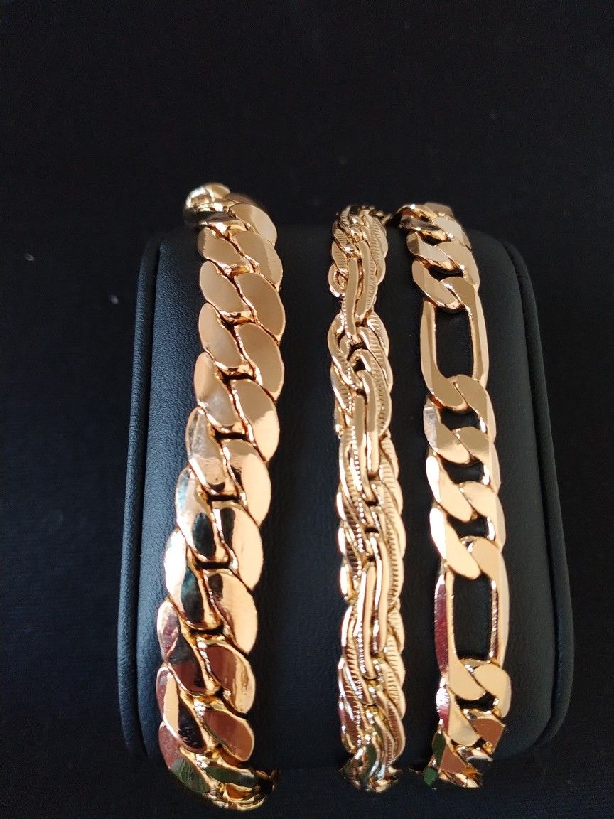 Gold 18k Deep Plated Bracelets Jewelry 