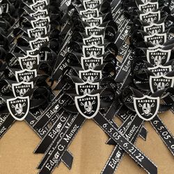 Memorial Rest In Peace Ribbon Pins & Pin Back Buttons