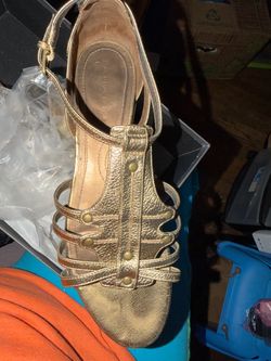 Tahiti Gold Gladiator Strappy Sandals