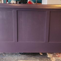 King Solid Wood Painted Mahogony Sleigh Bed Frame