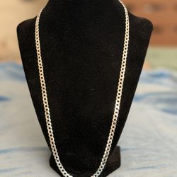 Solid Italian Silver Cuban Chain