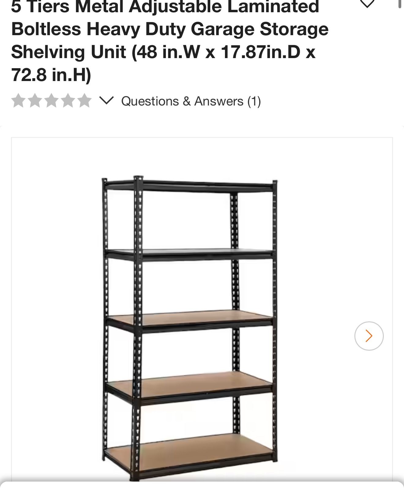 Used Great Condition Boltless Shelving