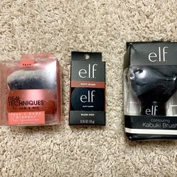 2 makeup brush and blush New