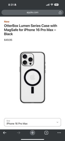 iPhone 16PM Max otter box Lumen Case