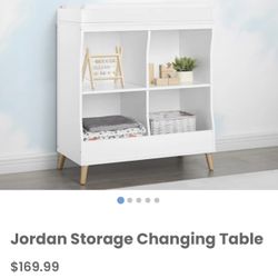 New Jordan Changing Table And Storage 