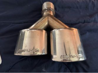 Chrome twin exhaust tips