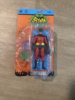 2024 McFarlane DC Retro Batman 1966 Classic TV Series Red Suit Batman Figure