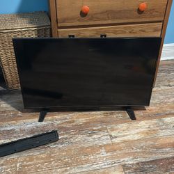TV With Scratch On Screen