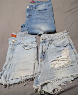 3 Pair Women's Jeans / Shorts Size 11
