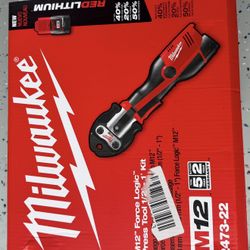 Milwaukee M12 12-Volt Force Logic Press Tool Kit  Brand new, never used.