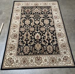 6.6 X 9.5 Ft Black Area Room Rug