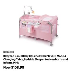 Pink bassinet