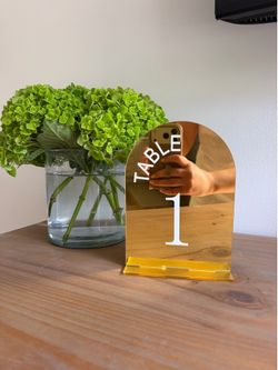 Wedding Table Number Signs 1-20