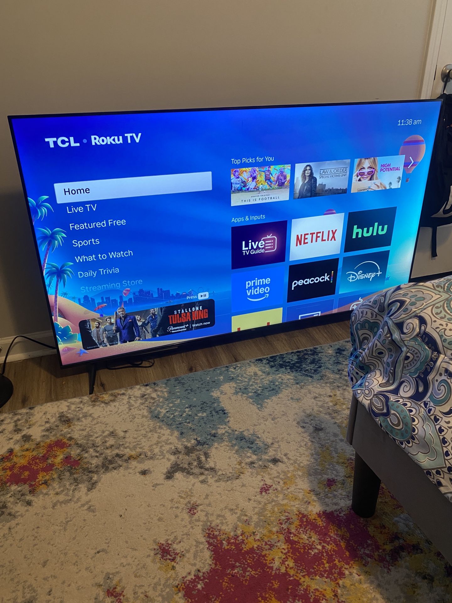 TCL 60” ROKU TV $200 FIRM