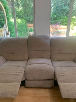 Wall hug Couch and recliner