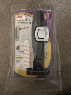 Monitor Mount Document Clip