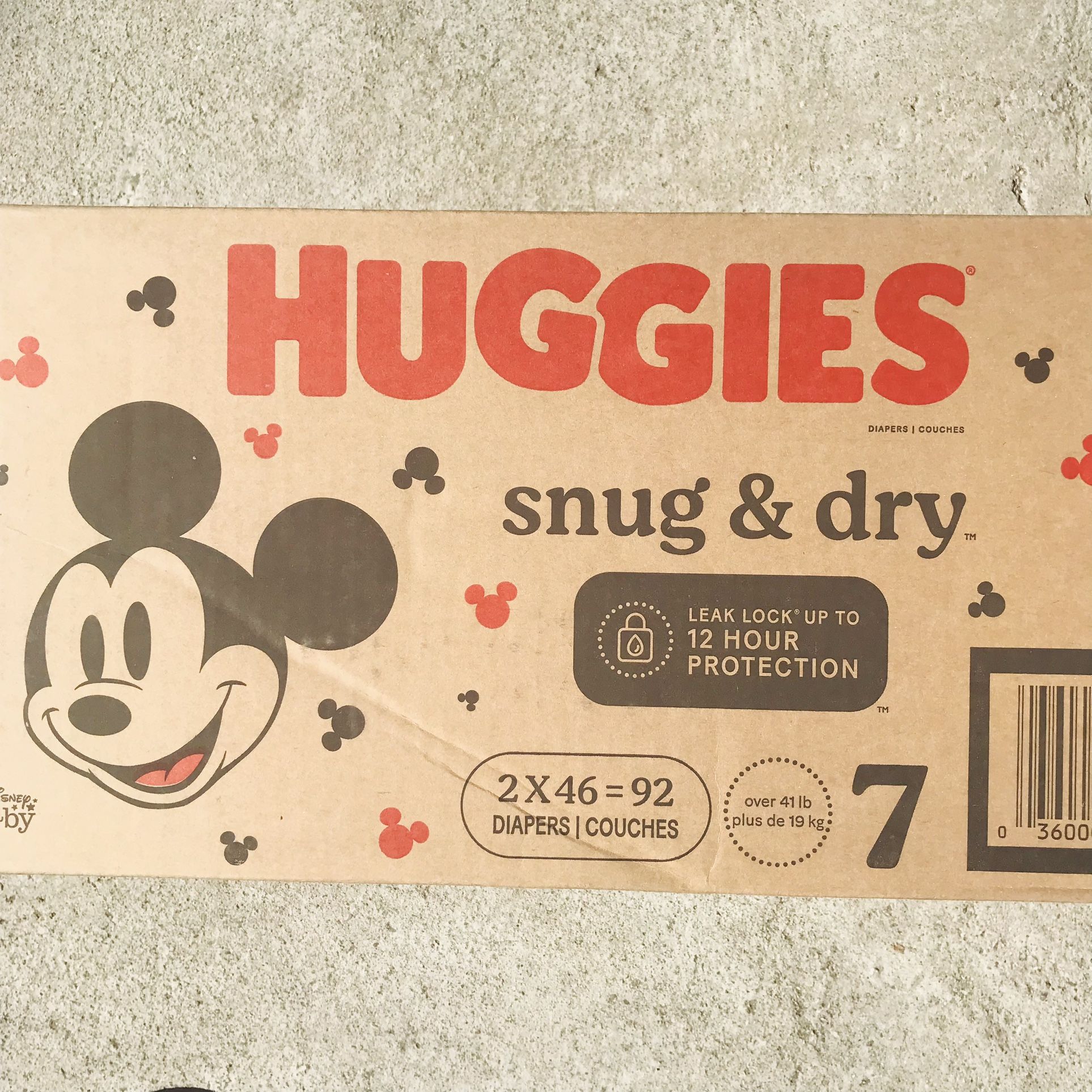 Huggies Snug Dry Size 7/92 Diapers 