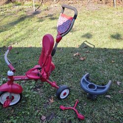 Red Radio Flyer Stroll n Trike, Tricycle 