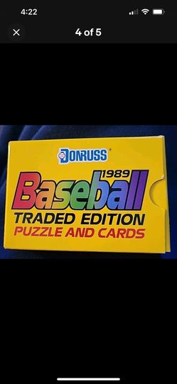 Donruss 1989 Traded Baseball Card Set