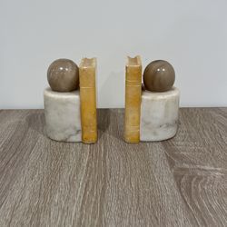 Vintage Italian Marble Bookends 