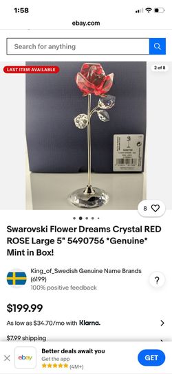 Swarovski Flower Dream Crusted Red