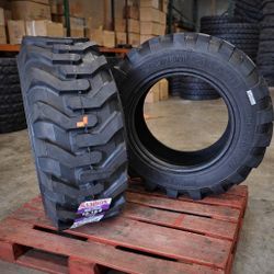 New Set 12X16.5 Tractor Bobcat Tire Llantas Nueva 