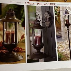 Home Interiors Retired Wrought Iron cypress Lantern /wall Sconce