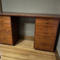 TALL 3 Piece Desk with LOTS of Storage/Drawers