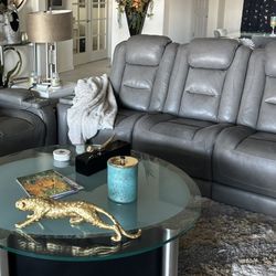 Genuine Leather Recliner Sofas