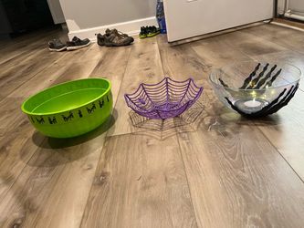 Set of 3 Halloween Candy Bowls