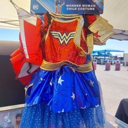 Wonder Woman  Child Costume. Brand New Sizes 3T-4T and 4-6