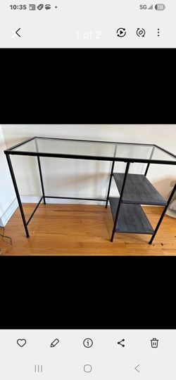Glass desk